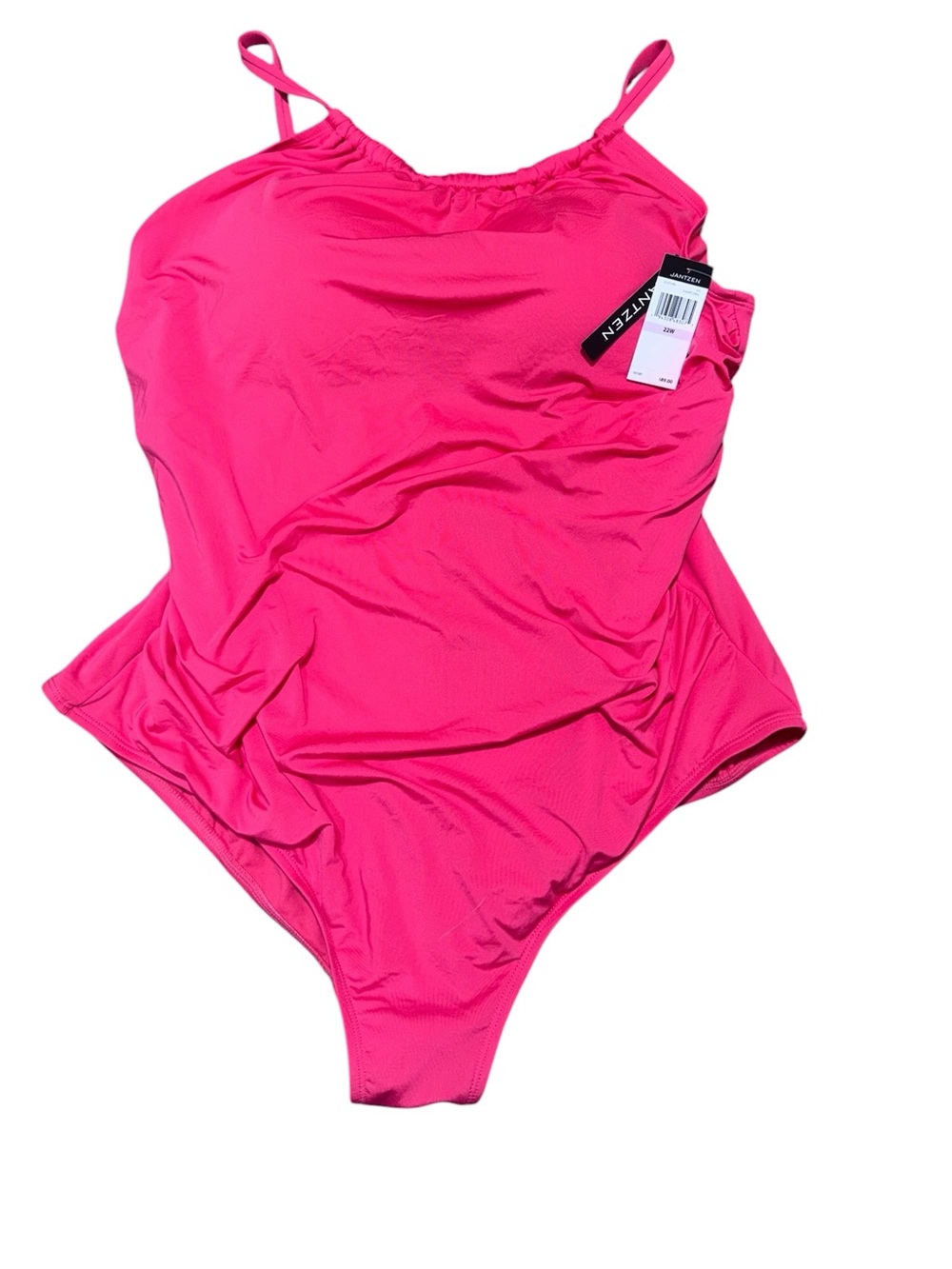 Jantzen Womens 22W Plus Size One Piece Swimsuit Sugar Coral NWT $89